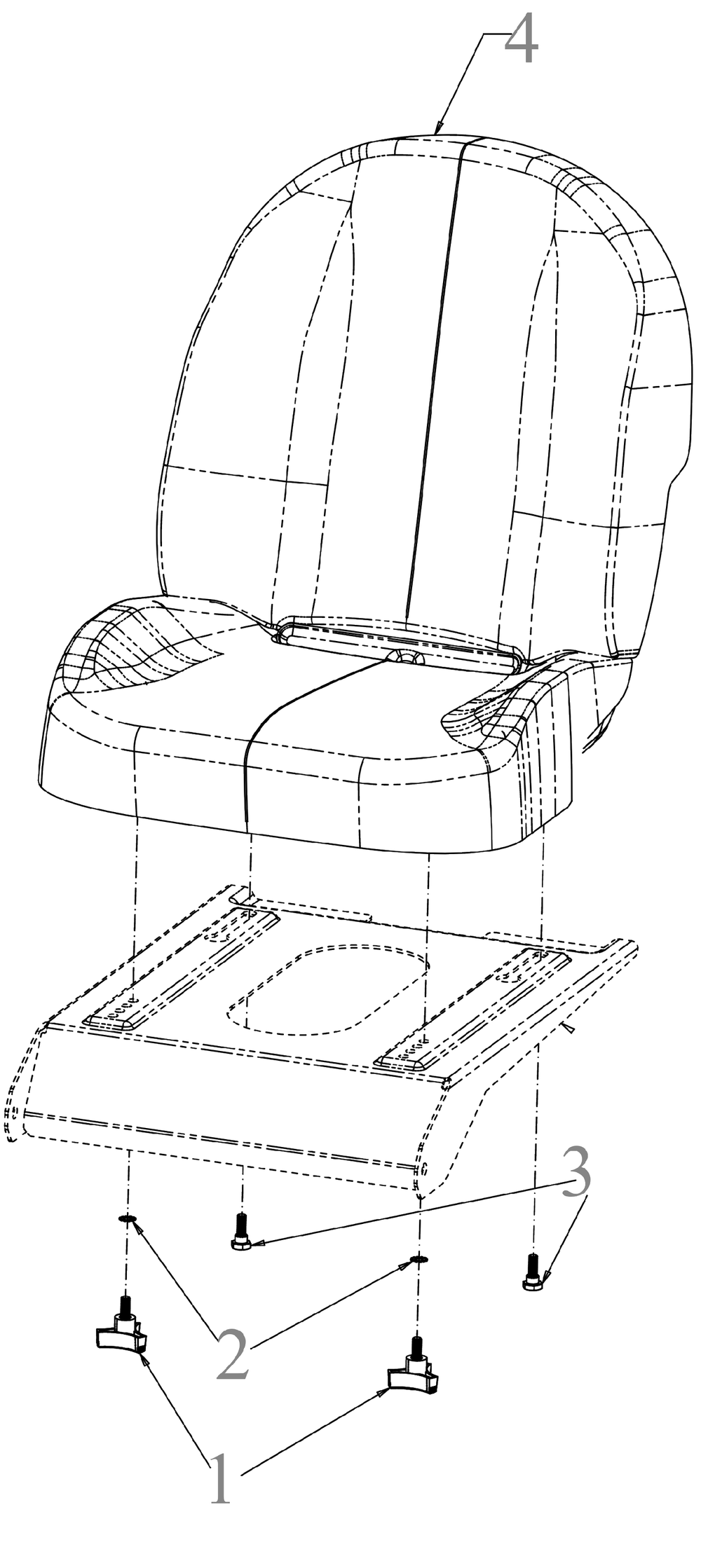 Seat Diagram and Parts List for ZT1-46KH (17CNA10)(2022) Cub Cadet Lawn Tractor